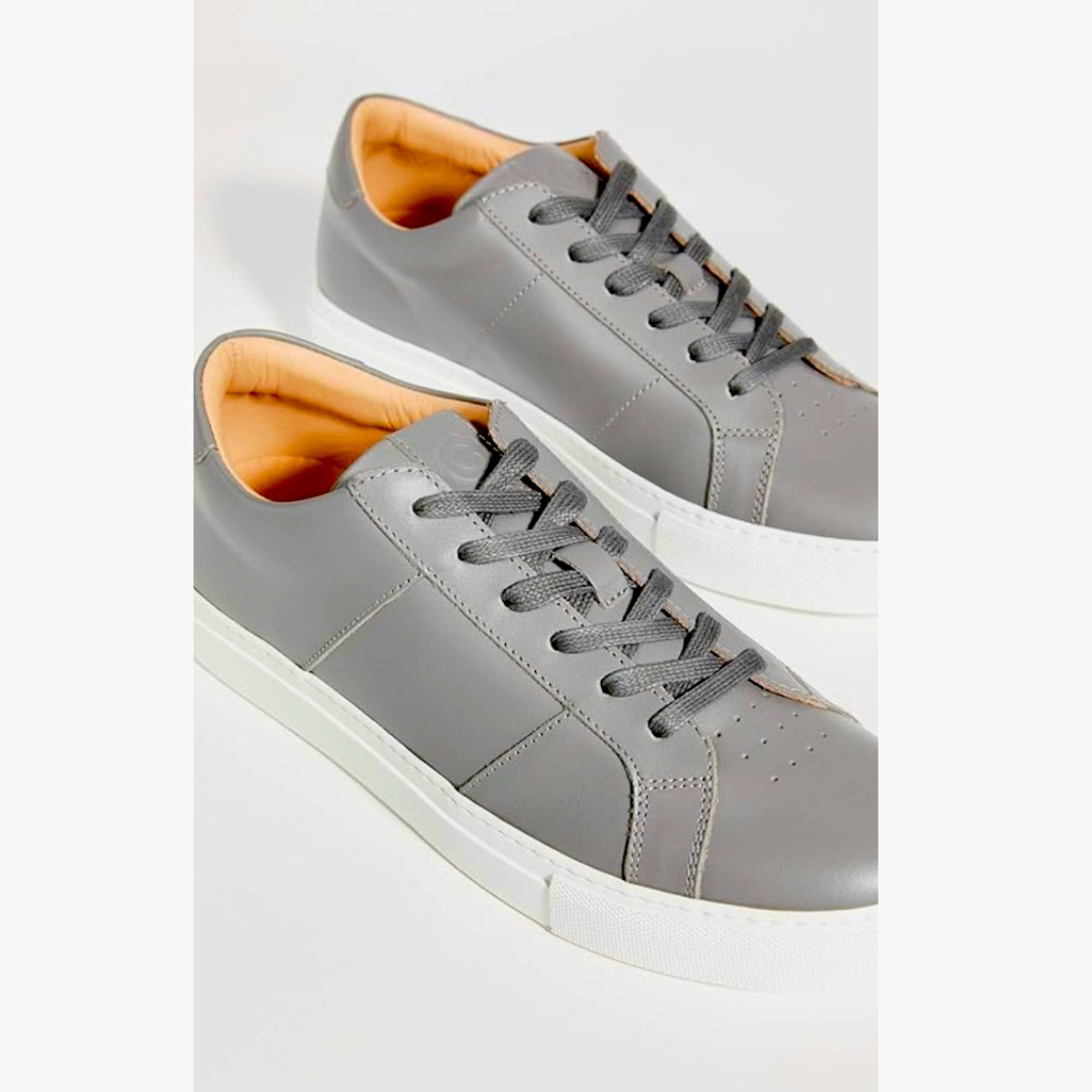 Greats Royale Gray Leather Sneakers Size 13